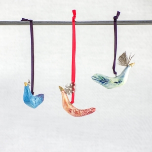 Three Hanging Birds