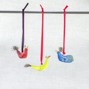 Three Hanging Birds