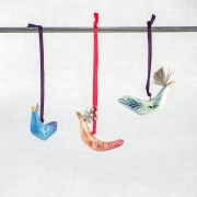 Three Hanging Birds