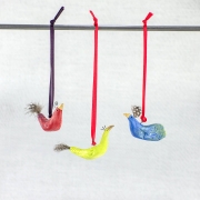 Three Hanging Birds